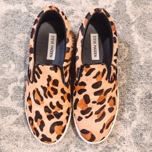 Steve Madden Calf Hair Slip Ons Size 7